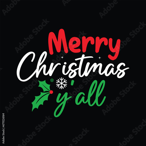 Merry Christmas Y'all Shirt, Christmas Holiday Shirt, Christmas Tree, Christmas Lover Shirt, Christmas Cut File