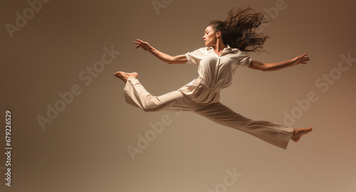 woman jumping