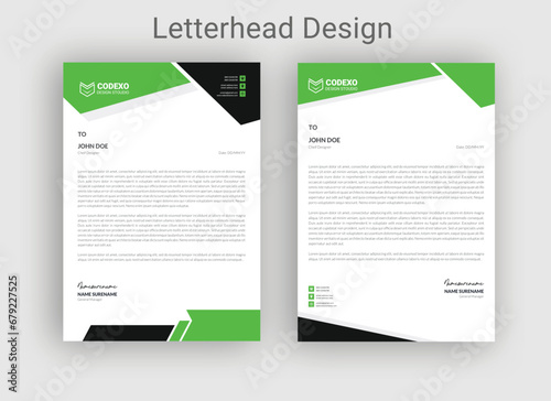 Corporate modern letterhead design bundle template with blue color. creative modern letterhead design template for your project., Professional and modern company business letterhead template,