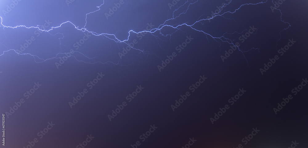 Lightning from the black and blue sky. Storm clouds. Lightning from the black and blue sky. Storm clouds.