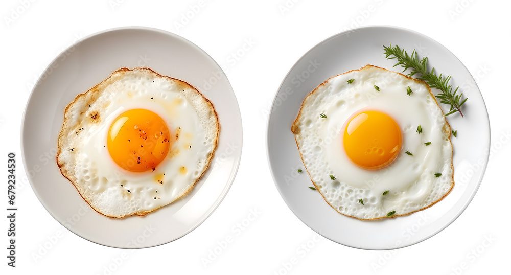 Gourmet Sunny Side Up, Vibrant Eggs Served Beautifully Gourmet Sunny Side Up, Vibrant Eggs Served Beautifully