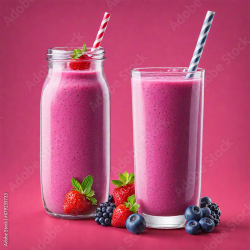 smoothie with blueberries