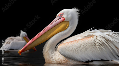 Great White Pelican, Pelecanus onocrotalus