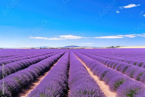 Landscape blooming agriculture lavender france field purple summer provence nature