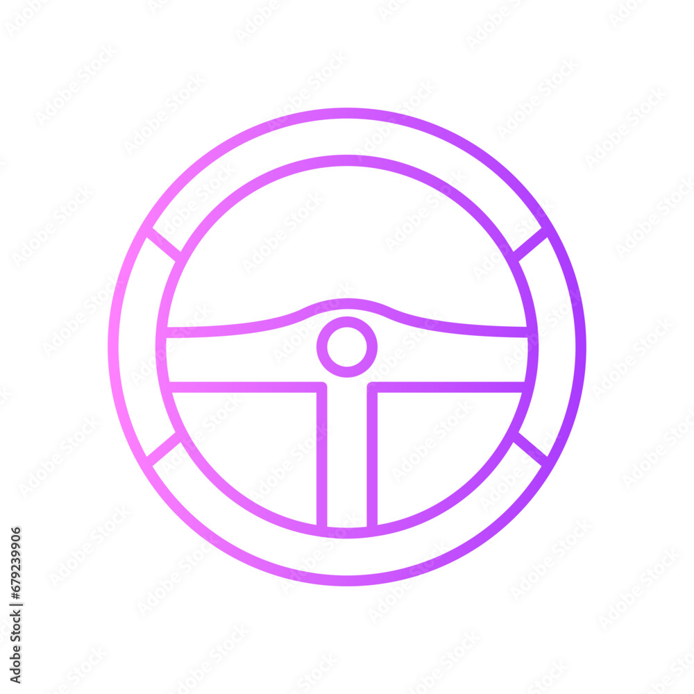 steering wheel gradient icon steering wheel gradient icon