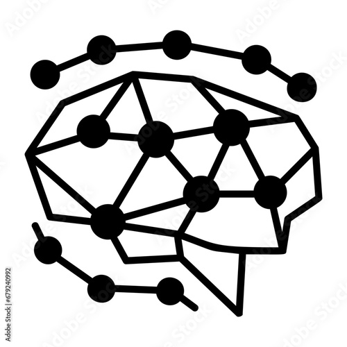 tiny spherical masses of brain tissue grown from stem cells concept vector icon design, predictive modeling or adaptive control symbol, artificial intelligence sign, neural circuit stock illustration