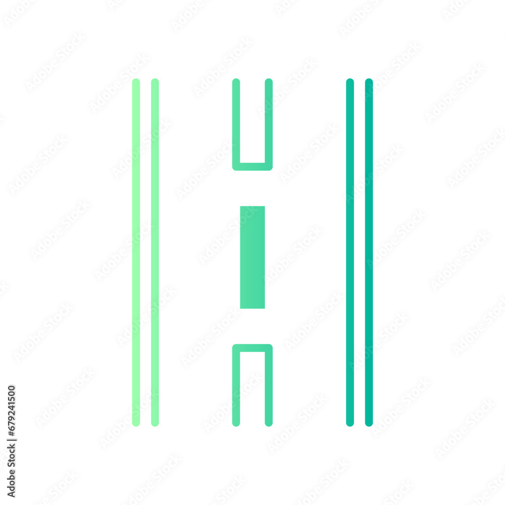 road gradient icon road gradient icon