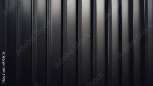 Black Corrugated metal luxury background and texture.