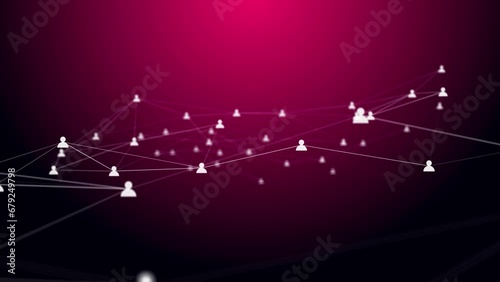 collegamenti tra persone, network, persone, social network photo