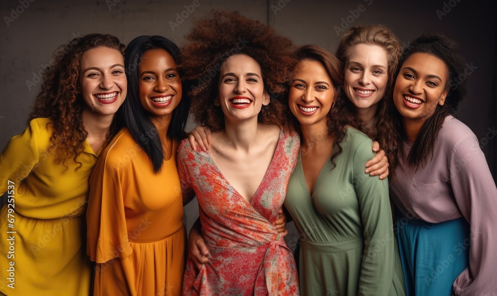 A Group of Women in a Solidarity Pose A Group of Women in a Solidarity Pose