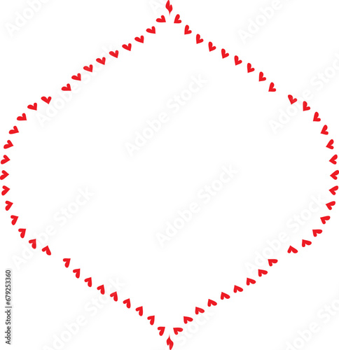 Wallpaper Mural Red Heart frame Rectangle shape vintage frames retro badges vector love frames cute decoration background borders valentine wedding celebration romantic greeting card label frames banners Torontodigital.ca