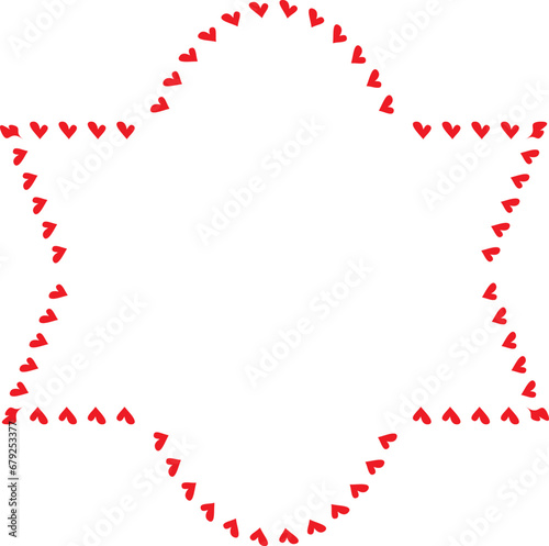 Wallpaper Mural Red Heart frame Rectangle shape vintage frames retro badges vector love frames cute decoration background borders valentine wedding celebration romantic greeting card label frames banners Torontodigital.ca