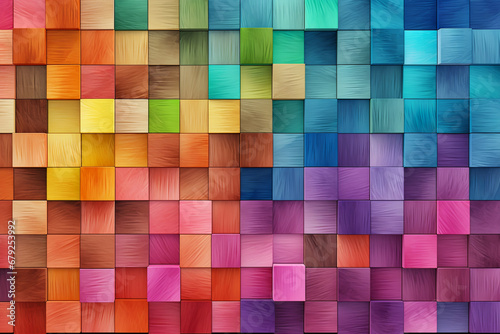 Abstract colorful wavya multicolored background with a variety of different shapes.