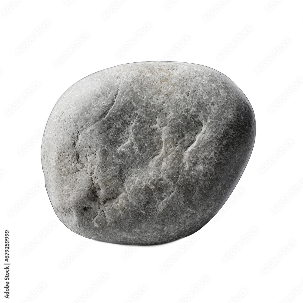 Diorite pebble isolated on transparent background Diorite pebble isolated on transparent background