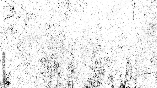 Grunge black and white pattern. Monochrome particles abstract texture. Isolated black powder on a white background
