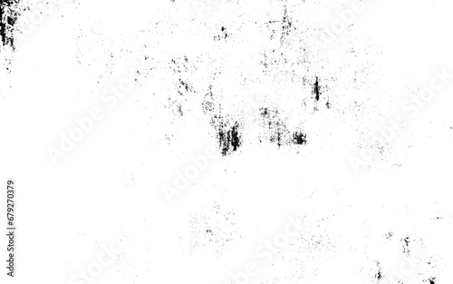 Grunge black and white pattern. Monochrome particles abstract texture. Isolated black powder on a white background