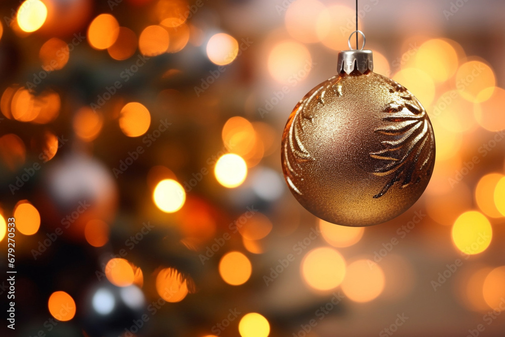 Decorated christmas tree on blurred background, Chrismas background. Decorated christmas tree on blurred background, Chrismas background.