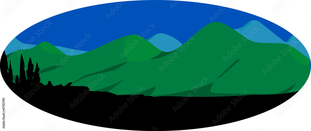 Obraz premium landscape with trees