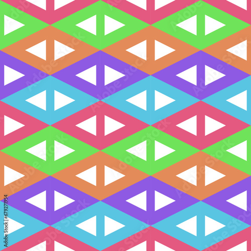 Seamless pattern with triangles. Geometric background. Vector illustration.