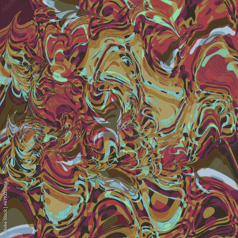 Animal Noise Abstract Liquid Swirl