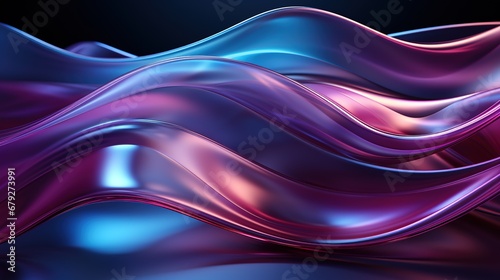 abstract background with pearl, gold, pink, blue, glowing neon wave of liquid, with glare, techno sound, shape