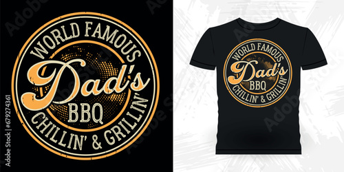 Funny Barbecue Lover Retro Vintage BBQ Smoking T-shirt Design