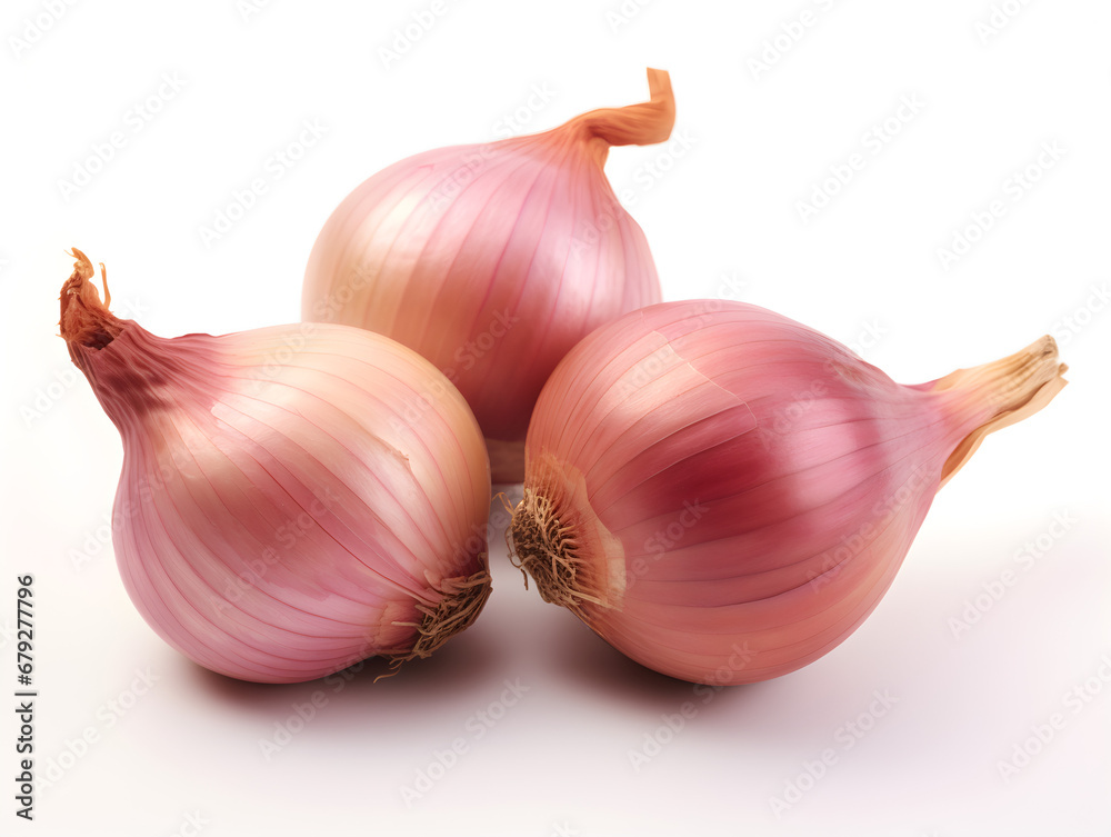 Fototapeta premium Onions isolated on a clean white background. Generative AI