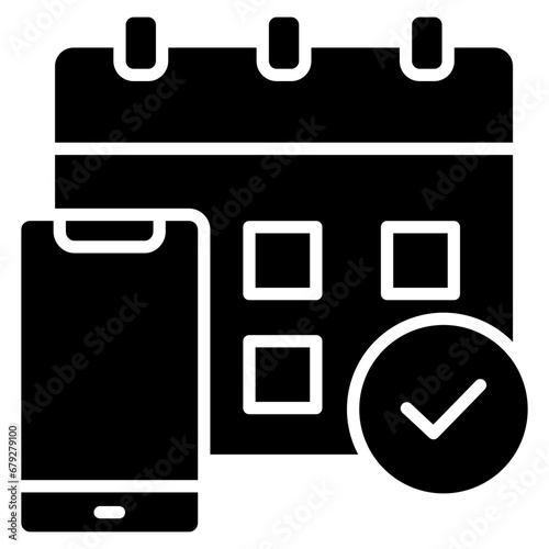 Social Media Planning Icon Element For Design
