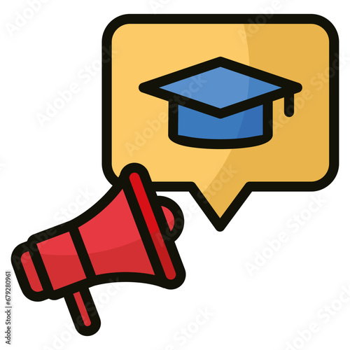Educational Campaign Icon Element For Design