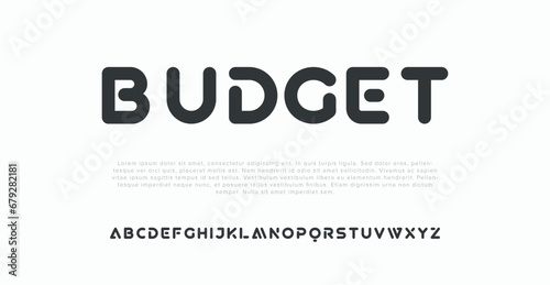 Modern abstract digital alphabet font. Minimal technology typography, Creative urban sport fashion futuristic font and with numbers. vector illustration.