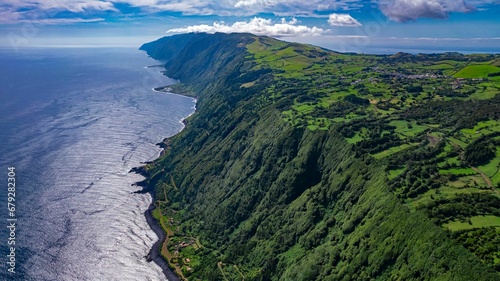 the coast line at kaua'i point, in hawaii