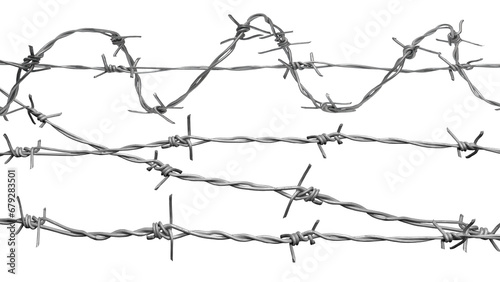 barbed wire fence