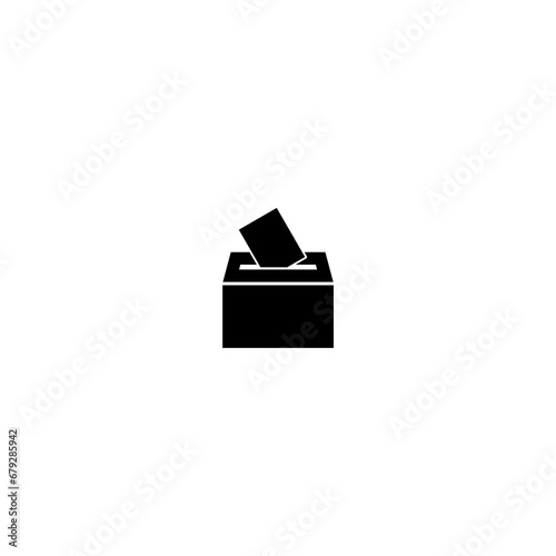  Vote box icon isolated on white background