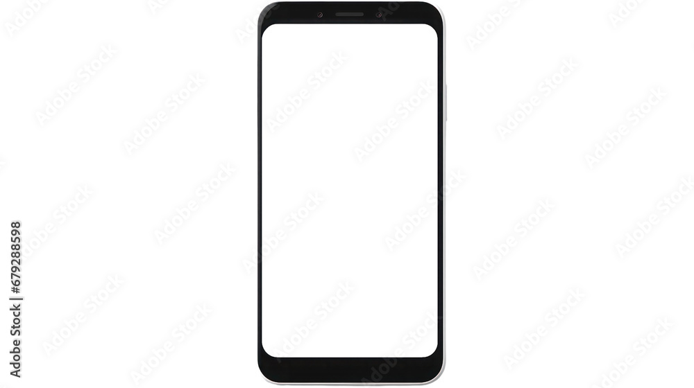 smartphone on the transparent background