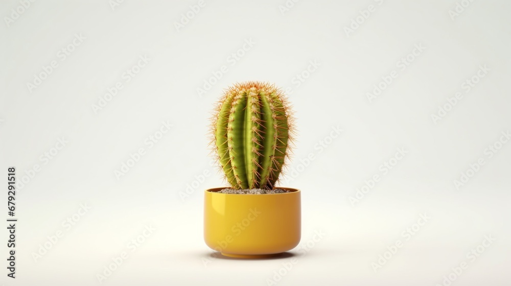 Fresh cactus green succulent cactus white background photography image AI generated art Fresh cactus green succulent cactus white background photography image AI generated art