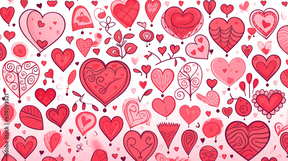 seamless background with hearts seamless background with hearts