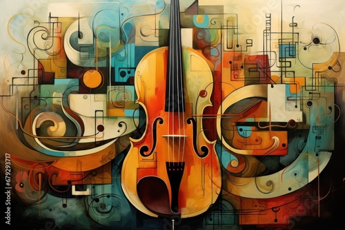 Abstract Art Translating Musical Harmony.