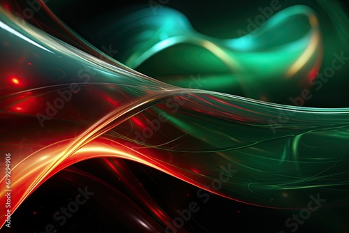 background image, festive abstract image in red and green © Ruth