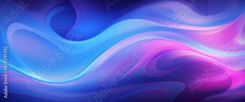 Abstract diffluent paint with purple and blue glow. Wavy glowing pattern for your design. Stylish background from swirling lines. Vector illustration. EPS 10.