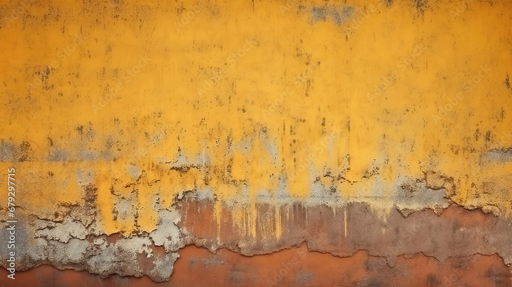 Obraz premium Orange grunge texture. Generative AI