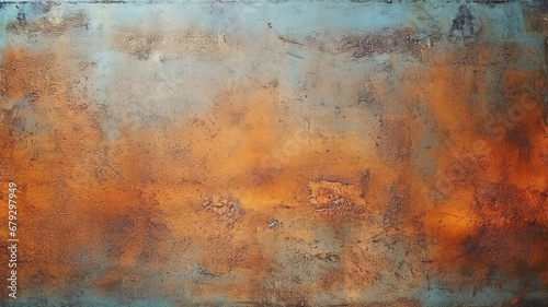 Seamless and Rusty vintage metal background texture. Generative AI