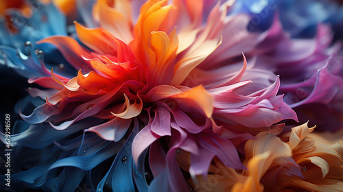 flower background. Generative AI