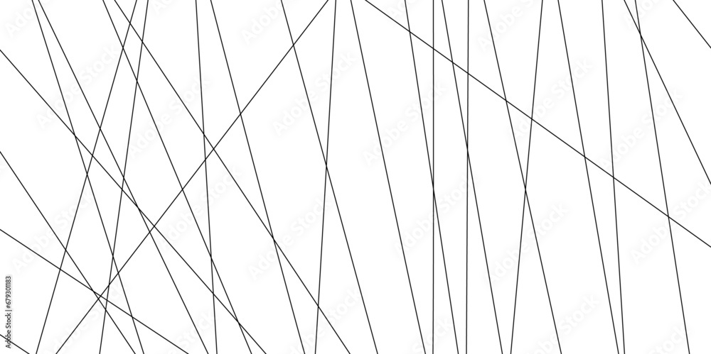Random chaotic lines abstract geometric pattern or texture. Modern ...