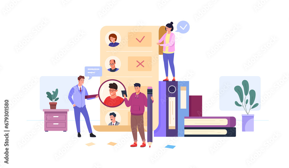 Hr list. Attract talents job, data check employees recruiting form resume candidates office policy information fill checklist test, choose employee, flat garish png illustration Hr list. Attract talents job, data check employees recruiting form resume candidates office policy information fill checklist test, choose employee, flat garish png illustration