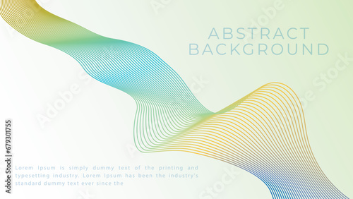 Modern wave abstract gradient style background	