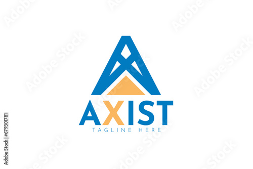 Axist branding identity corporate logo design template	
