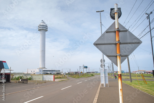 Aurora Tower at Cape Nosappu, the easternmost point in Hokkaido, and also in Japan, Nemuro photo