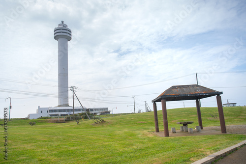 Aurora Tower at Cape Nosappu  the easternmost point in Hokkaido  and also in Japan  Nemuro