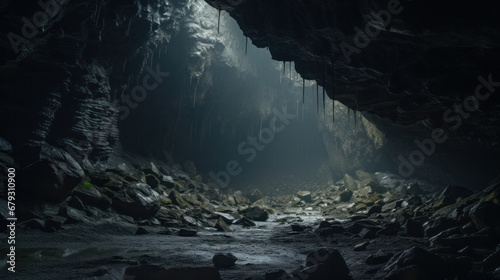 Fotografie panoramic view of ice cave