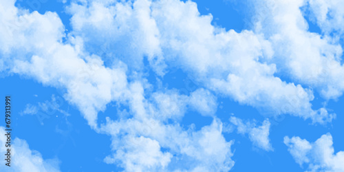 blue sky with cloud like smoke for background nature and relax